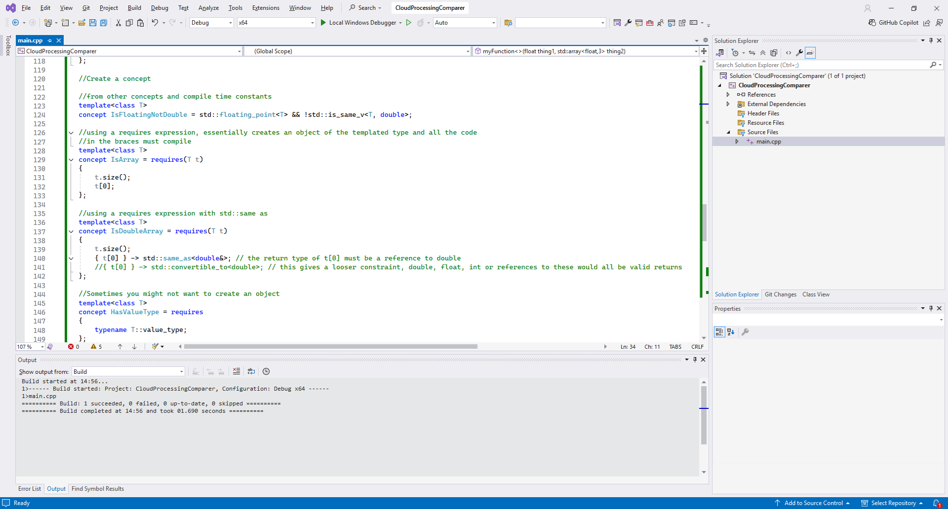 C++ Templates and Concepts Cheat Sheet